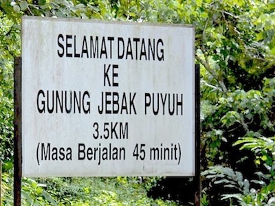 signboard to jebak puyuh